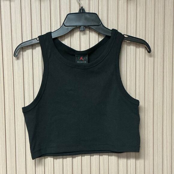 Air Jordan Women’s Ribbed Tank Top Black Size M DX4700-010 - Picture 2 of 8